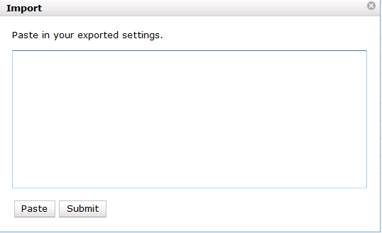 Importing Library Settings