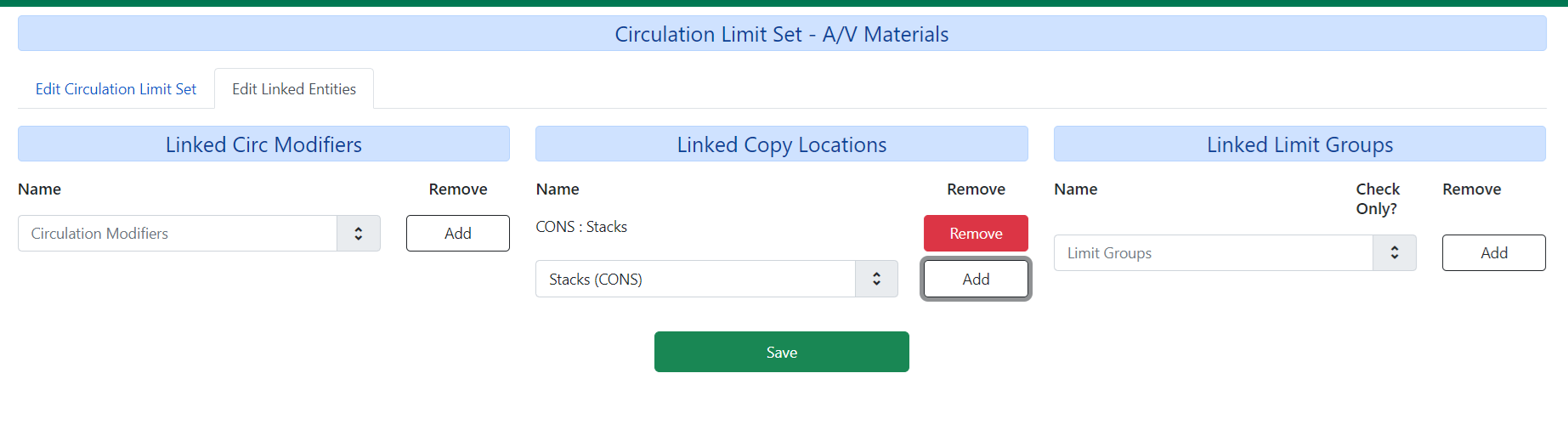 Edit linked entities