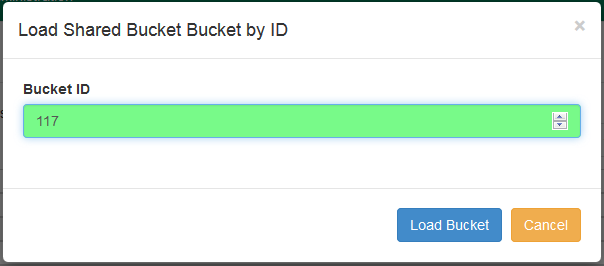 Item Bucket Interface