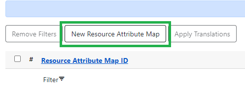 Button for creating a new resource attribute map.