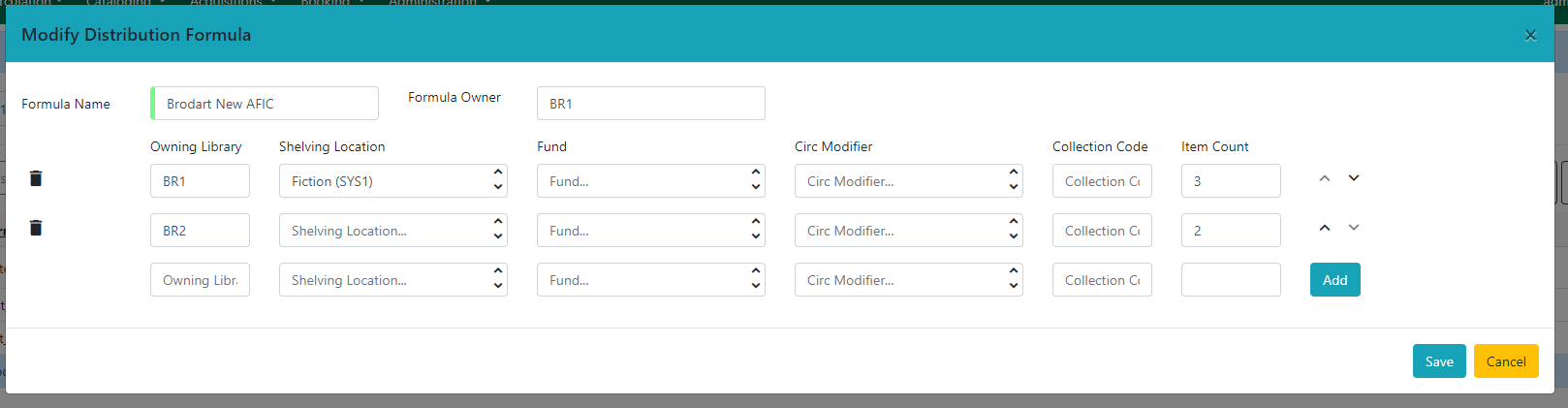 Create a New Distribution Formula