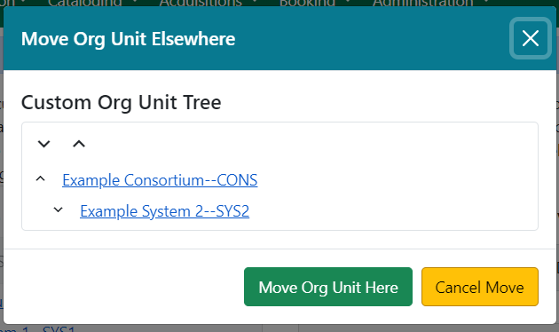 Moving an Org Unit