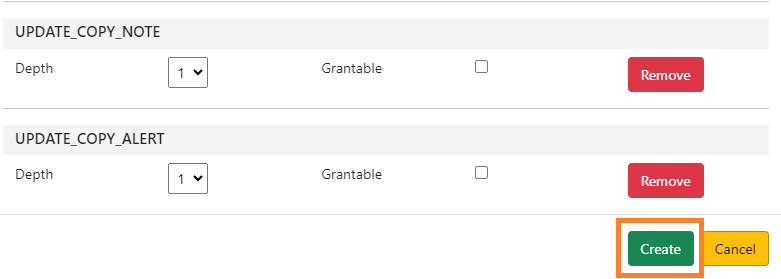 Create multiple new permission group mappings