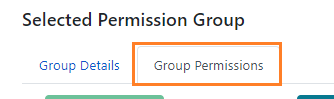 Group Permissions tab