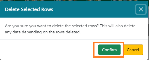 Confirm deletion of permission list entry