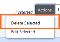 Delete permission list entry
