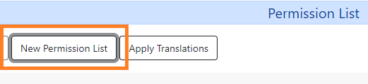 New permission list entry