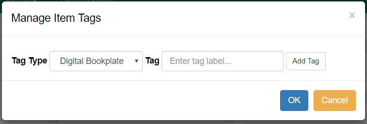 Assigning an Item Tag
