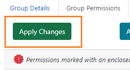 Apply changes to permission