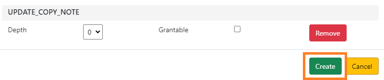Create new permission group mapping