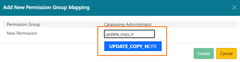 New permission field