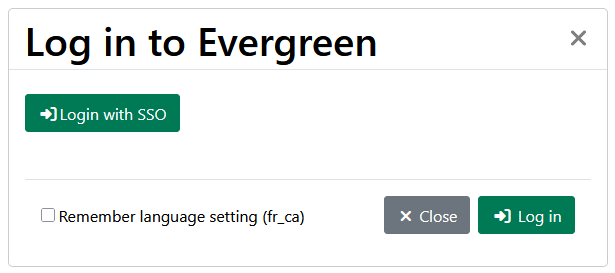 Redirect to Single Sign On