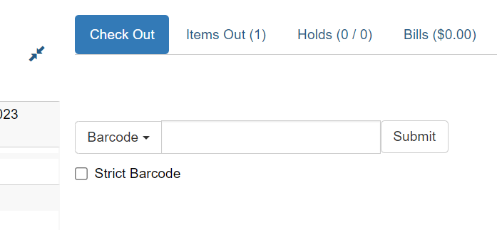 Example of Strict Barcode Checkbox