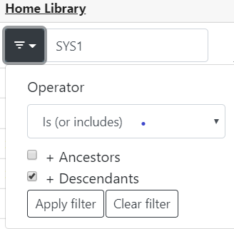 Organizational Unit Filter