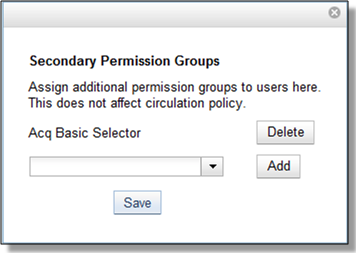 Secondary Permission Group Save